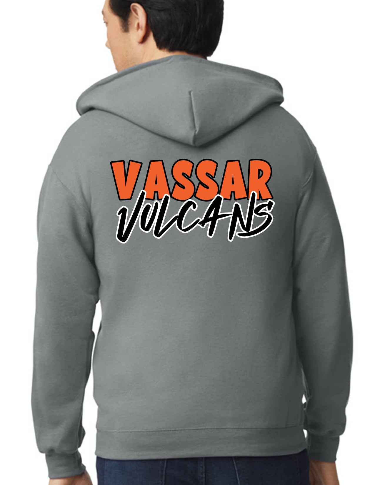 Vassar Vulcans unisex Full Zip Hoodie (adult)