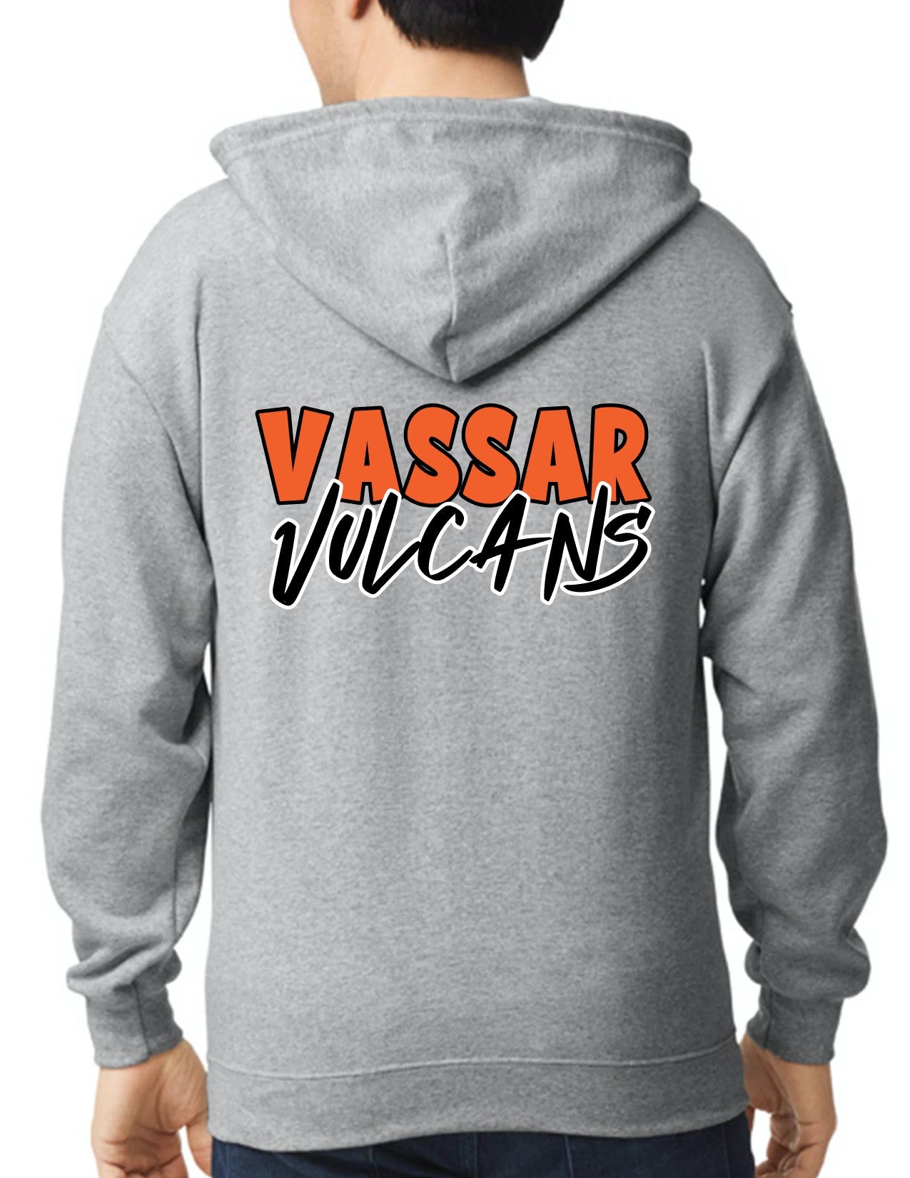 Vassar Vulcans unisex Full Zip Hoodie (adult)