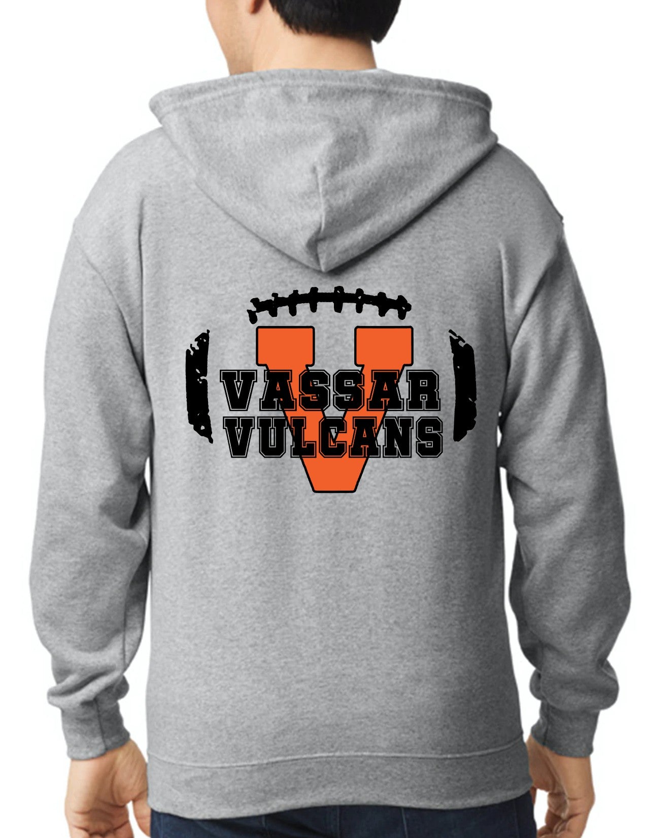 Vassar Football unisex Full Zip Hoodie (adult)