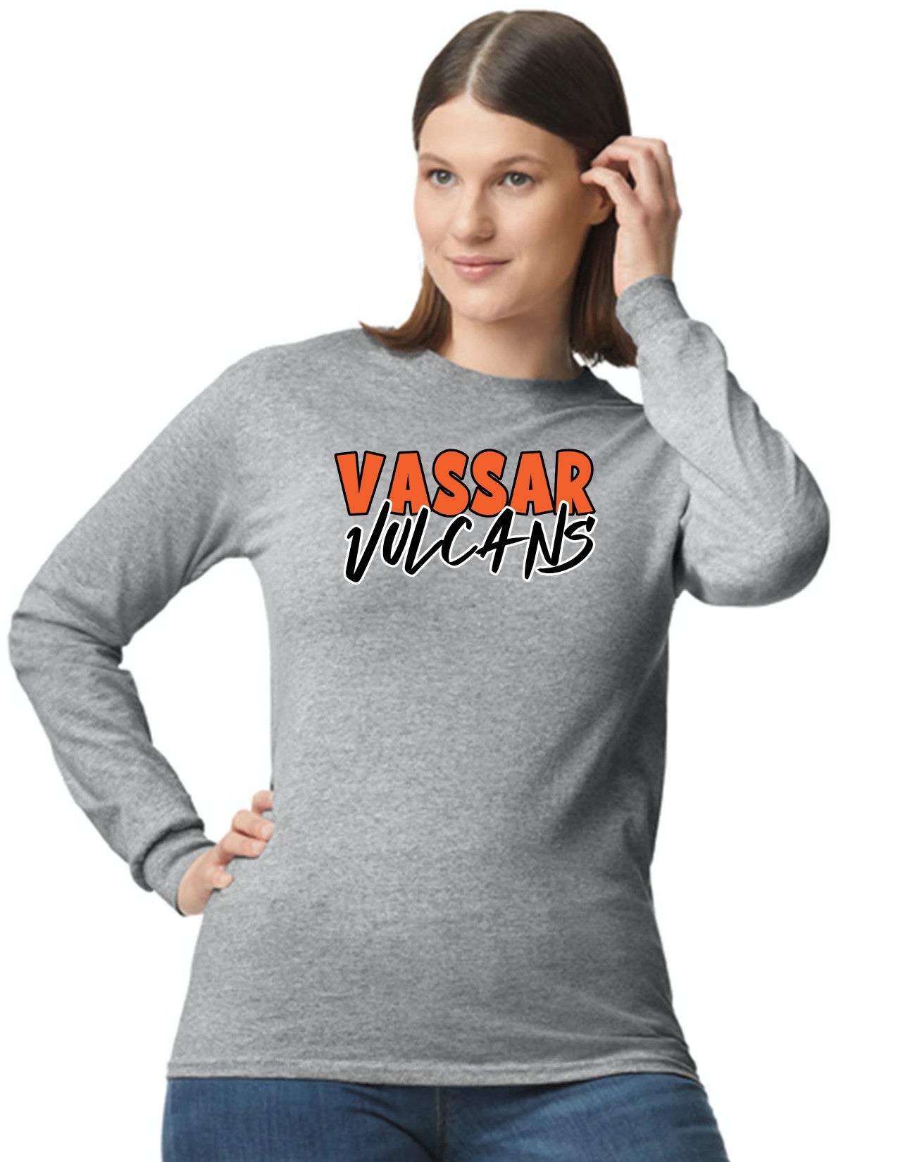 Vassar Vulcans Long Sleeve T-shirt unisex (Adult)