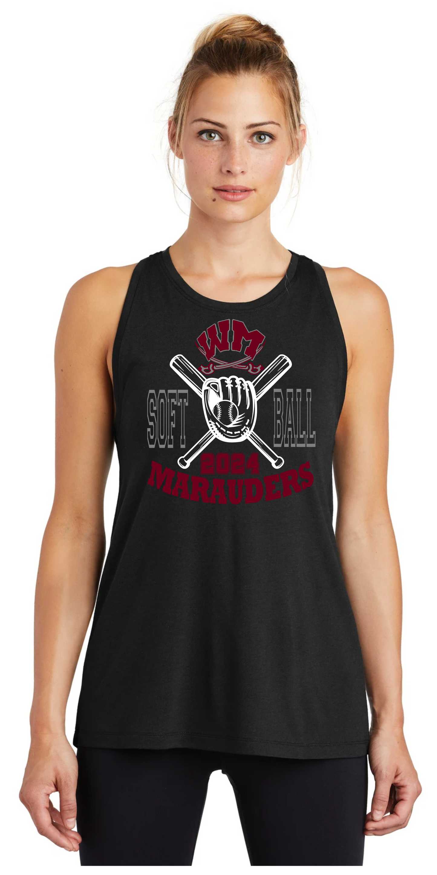Ladies Racerback Tank Top (Design 11)