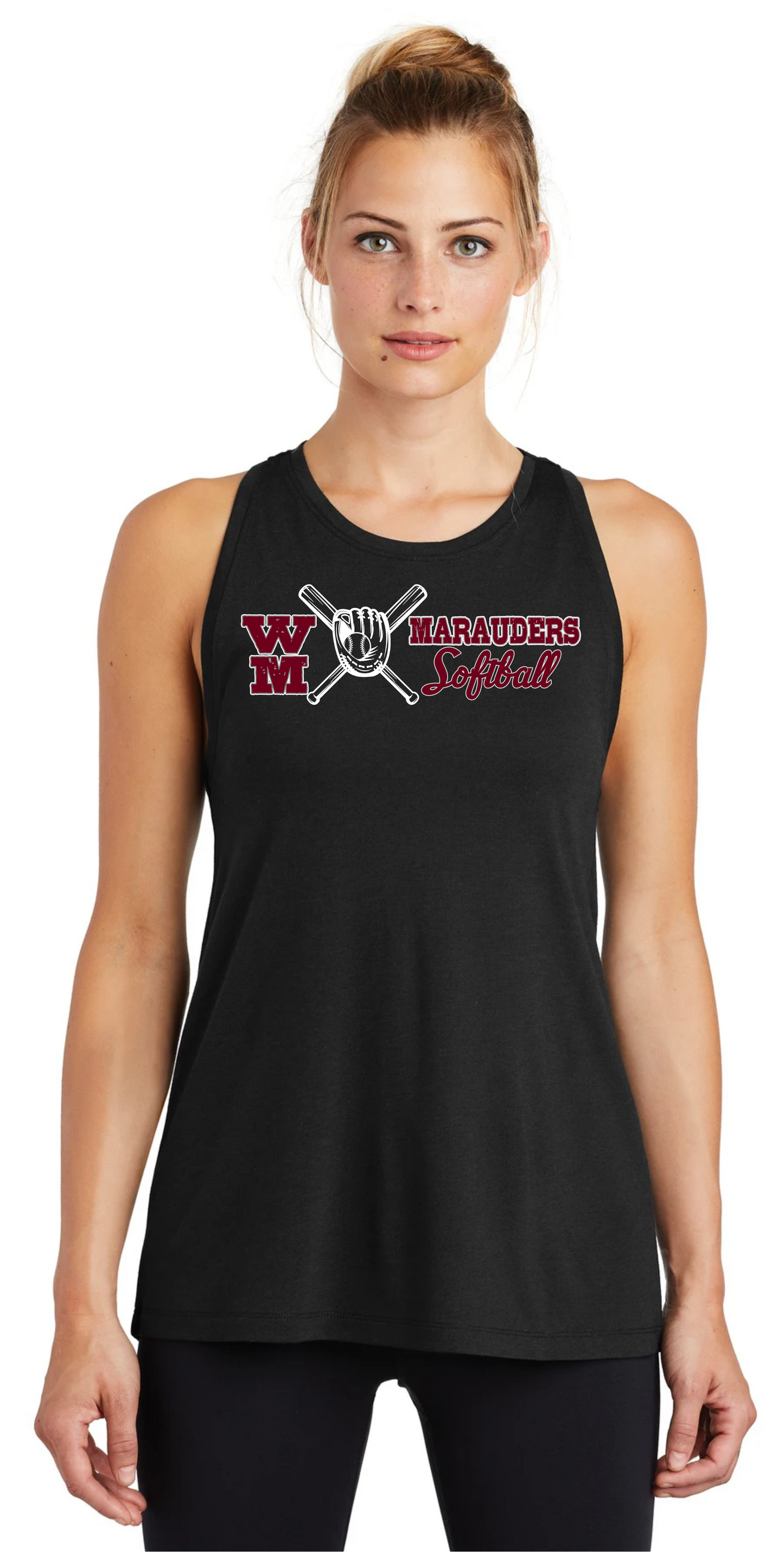 Ladies Racerback Tank Top (Design 15)