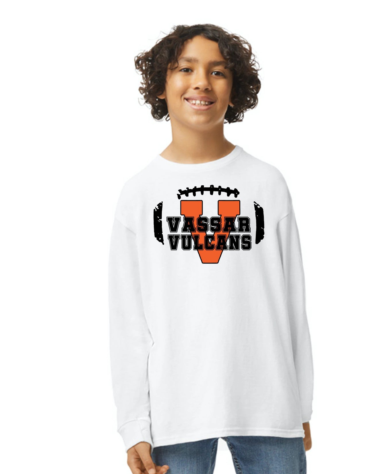 Vassar Football Youth Long Sleeve T-shirt