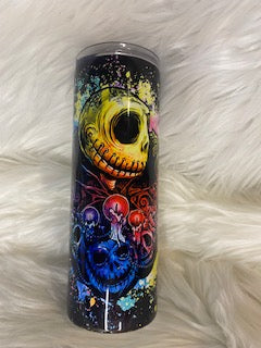 Jack Skellington color blast 20 oz skinny sublimation tumbler