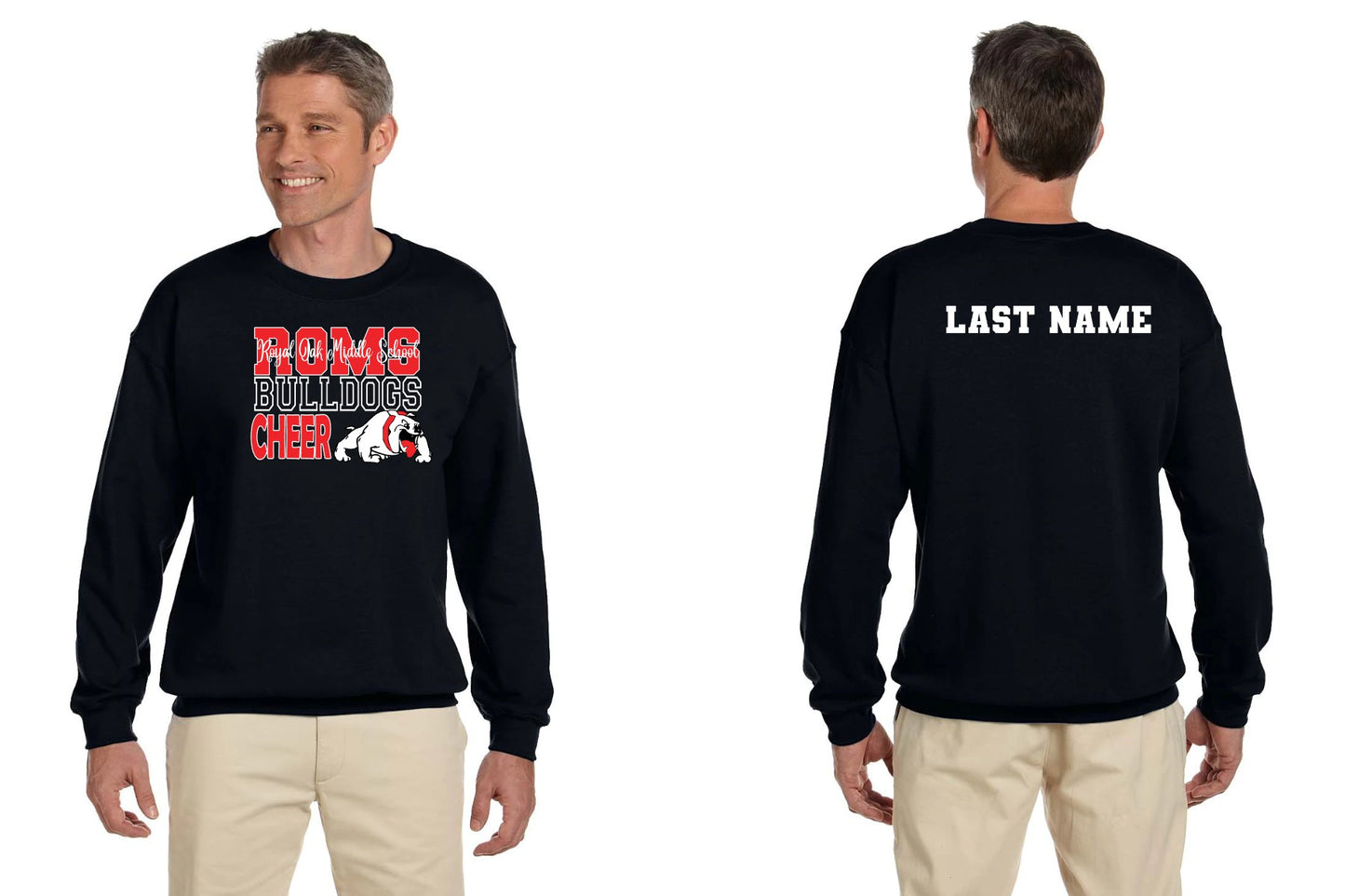 ROMS CHEER fan gear CREWNECK SWEATSHIRT (black)