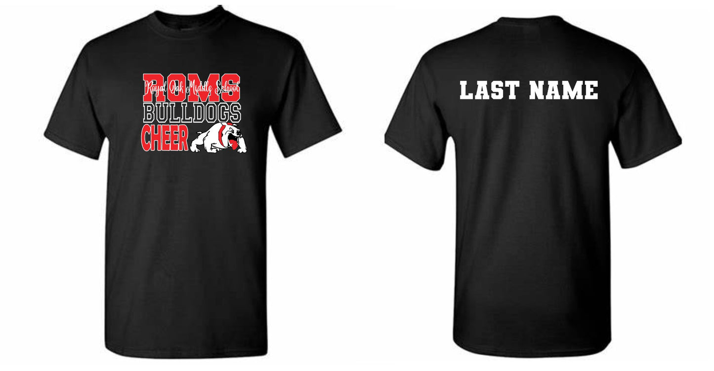 ROMS CHEER fan gear T-SHIRT (black)