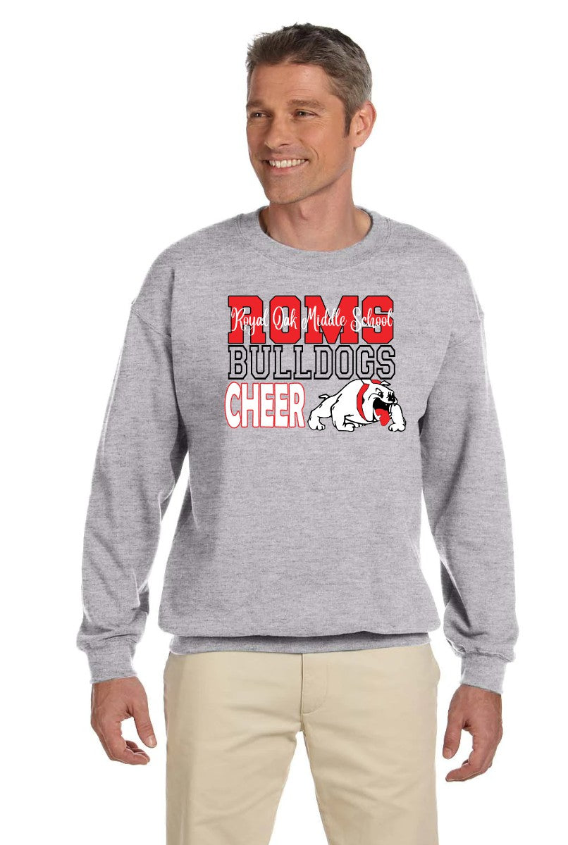 ROMS CHEER fan gear CREWNECK SWEATSHIRT (gray)