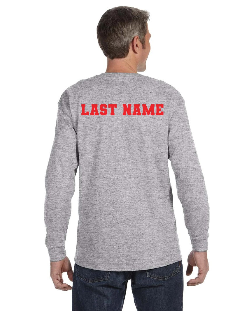 ROMS CHEER fan gear LONG SLEEVE TEE (gray)