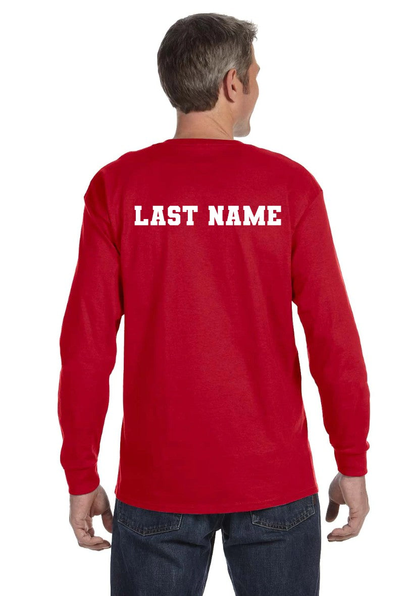 ROMS CHEER fan gear LONG SLEEVE TEE (red)