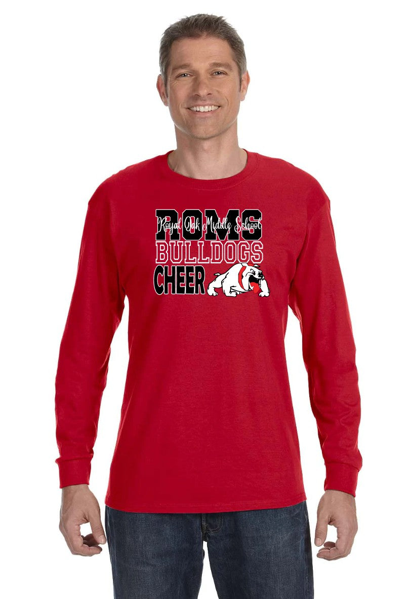 ROMS CHEER fan gear LONG SLEEVE TEE (red)