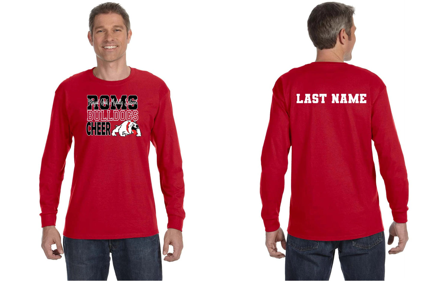 ROMS CHEER fan gear LONG SLEEVE TEE (red)