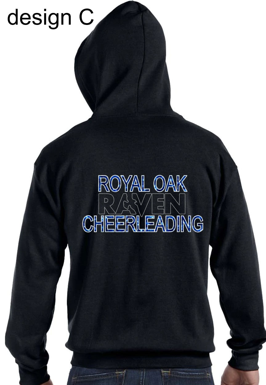 ROHS Spiritwear Full Zip Hoodie BLACK (glitter)
