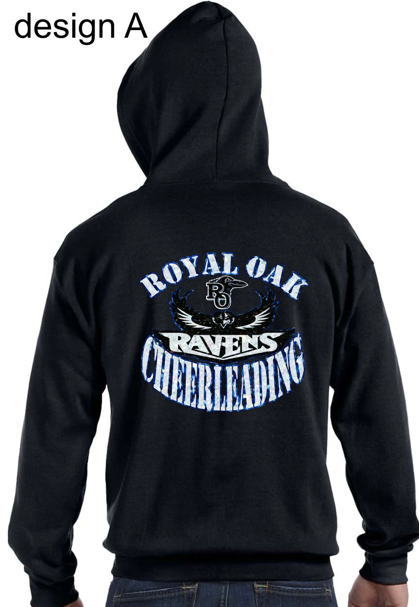 ROHS Spiritwear Full Zip Hoodie BLACK (glitter)