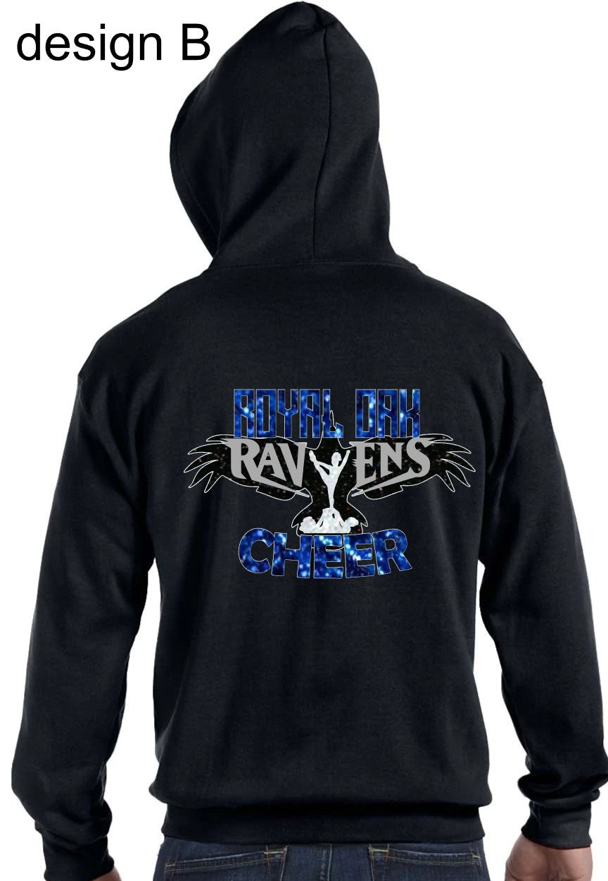 ROHS Spiritwear Full Zip Hoodie BLACK (glitter)