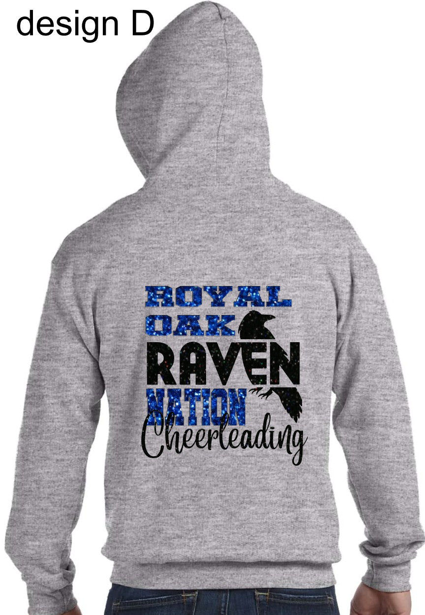 ROHS Spiritwear Full Zip Hoodie GRAY (glitter)