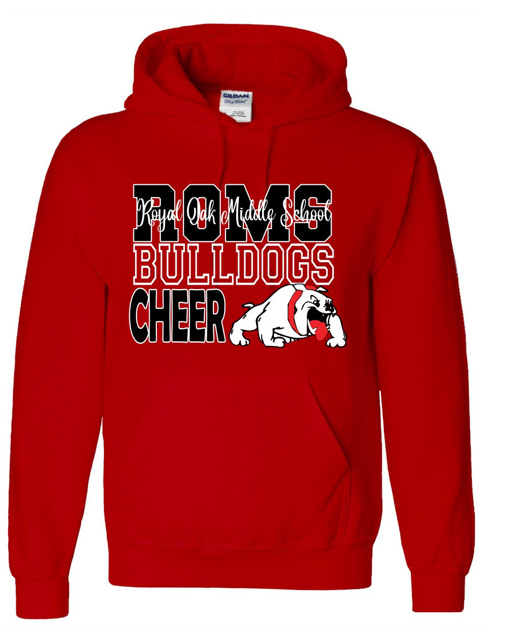 ROMS CHEER fan gear HOODIE (red)