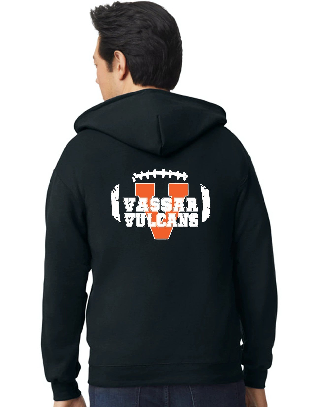 Vassar Football unisex Full Zip Hoodie (adult)