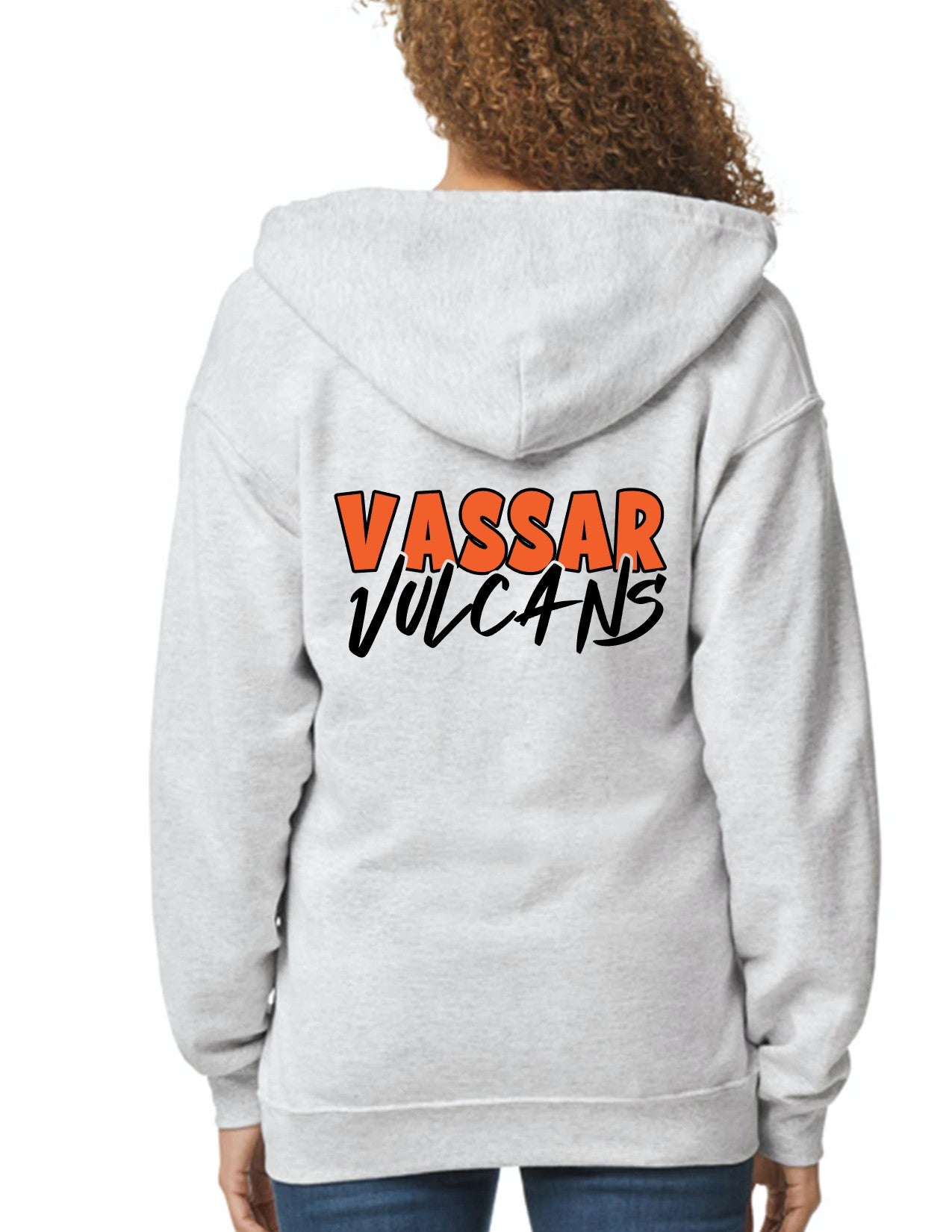 Vassar Vulcans unisex Full Zip Hoodie (adult)