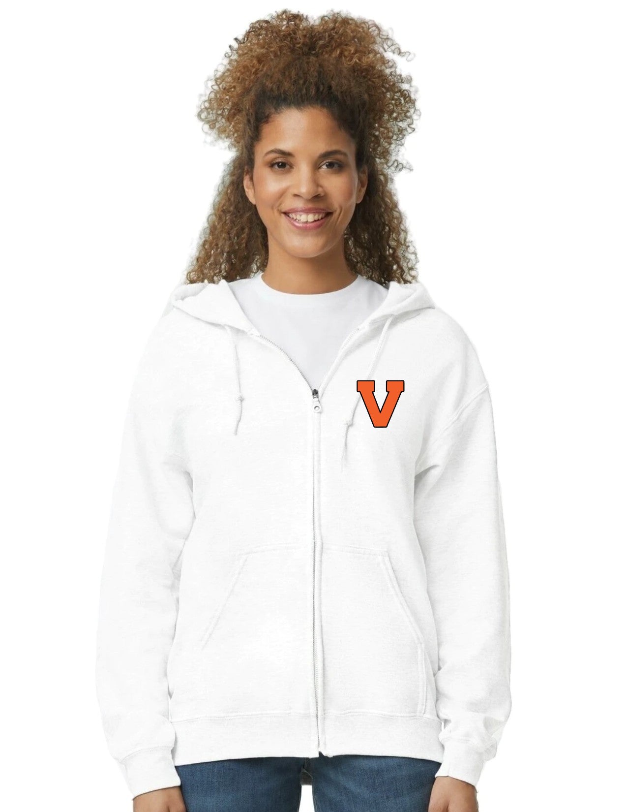 Vassar Football unisex Full Zip Hoodie (adult)