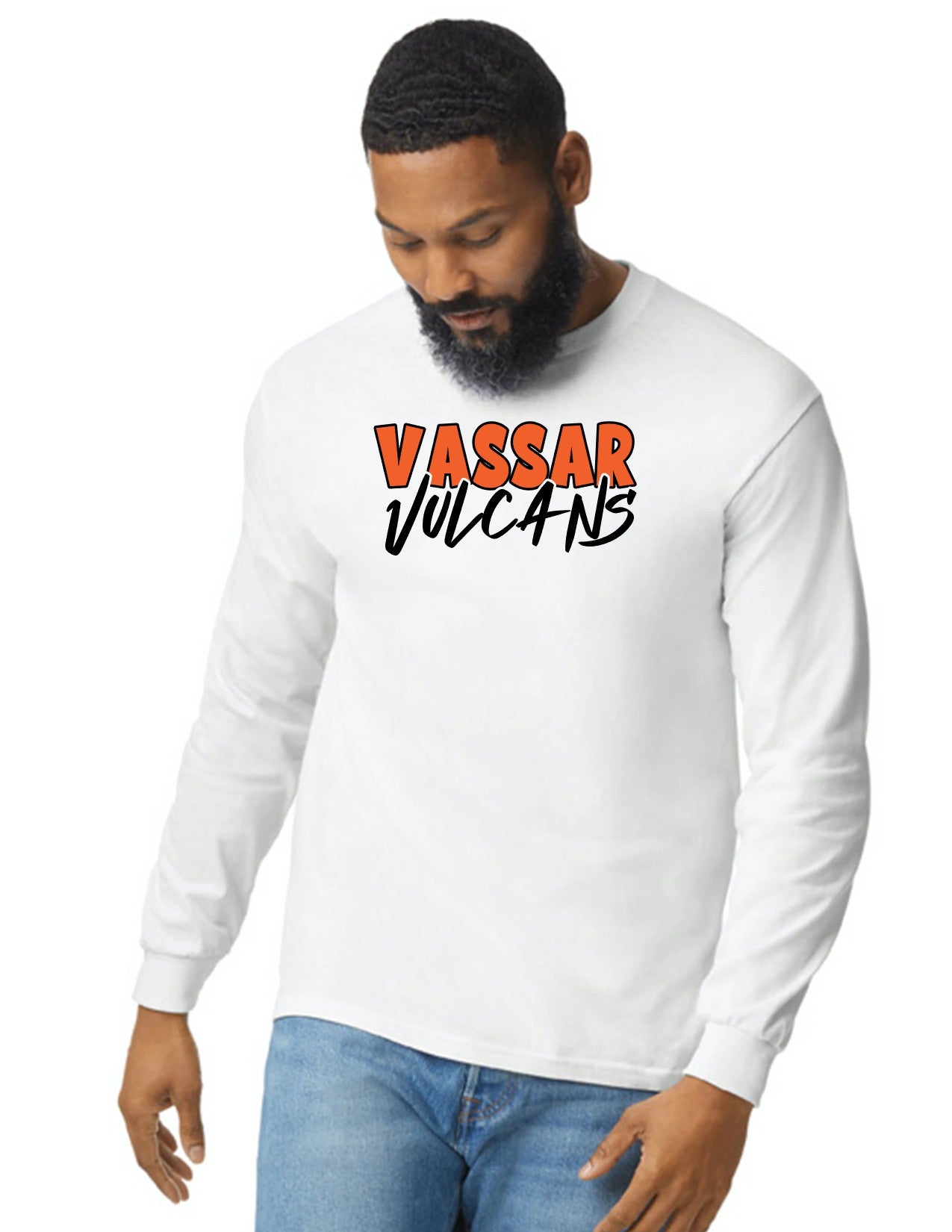 Vassar Vulcans Long Sleeve T-shirt unisex (Adult)