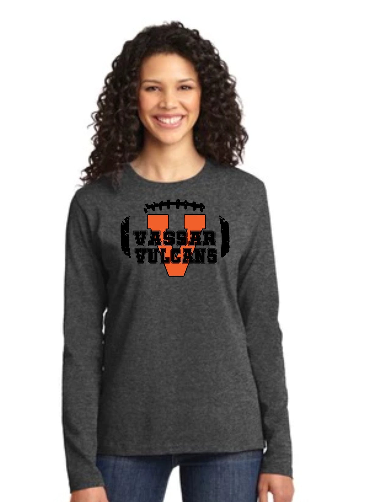 Vassar Football Ladies Long Sleeve T-Shirt