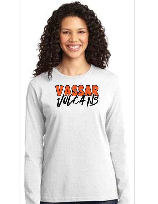 Vassar Vulcans Ladies Long Sleeve T-Shirt