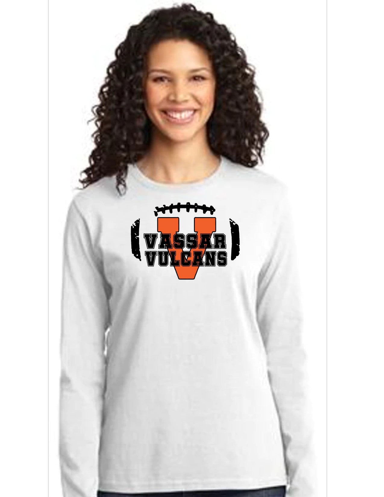 Vassar Football Ladies Long Sleeve T-Shirt