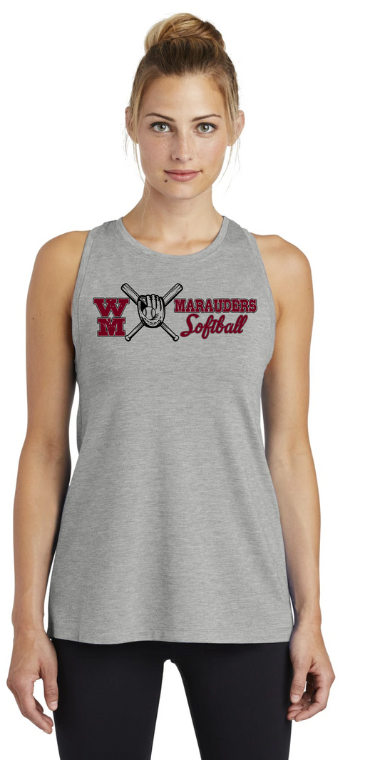 Ladies Racerback Tank Top (Design 15)