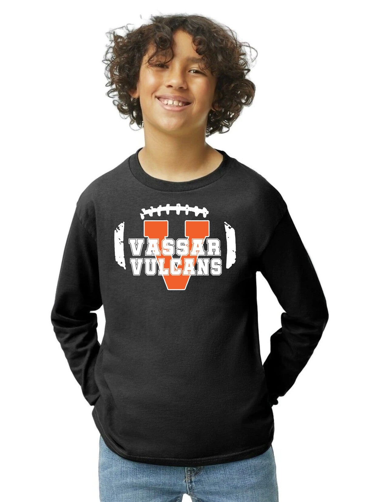Vassar Football Youth Long Sleeve T-shirt