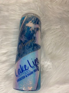 Michigan Lake Life 20 oz skinny tumbler