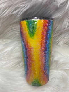 Hand-Painted Hippie Vibes 20 oz tumbler