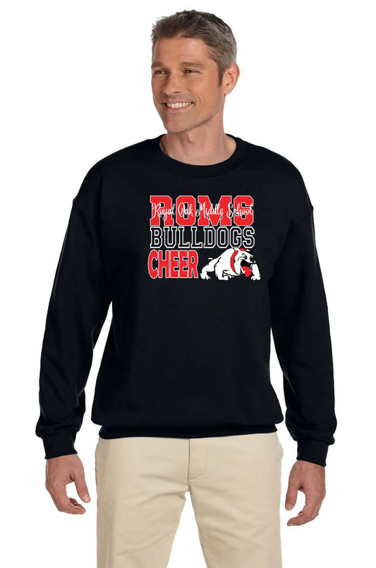 ROMS CHEER fan gear CREWNECK SWEATSHIRT (black)