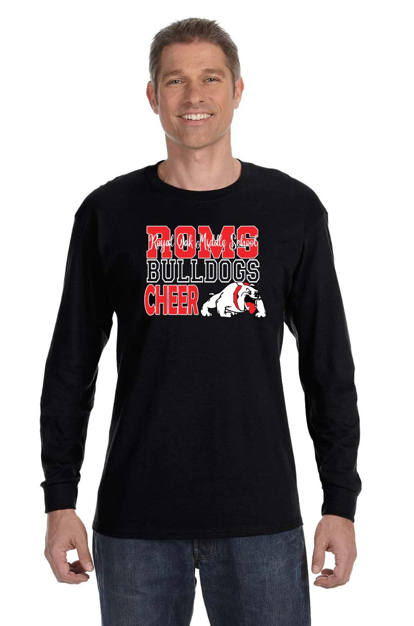 ROMS CHEER fan gear LONG SLEEVE TEE (black)