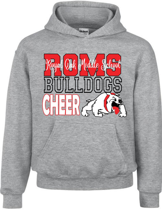 ROMS CHEER fan gear HOODIE (gray)