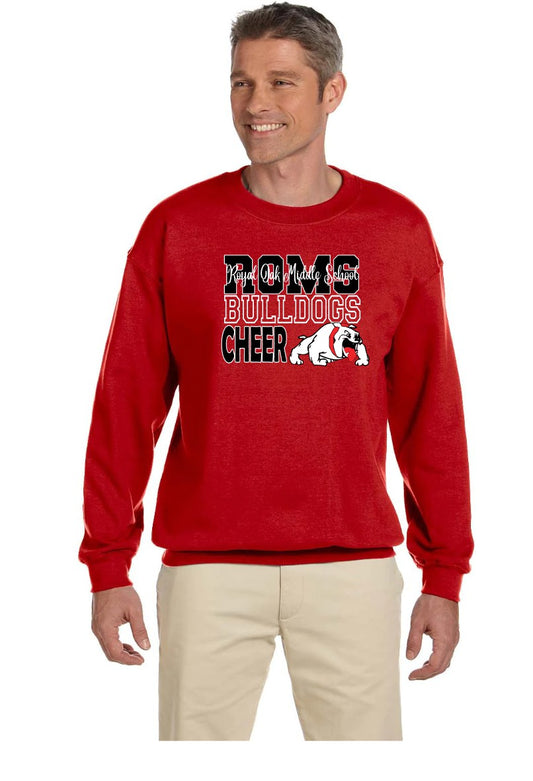 ROMS CHEER fan gear CREWNECK SWEATSHIRT (red)