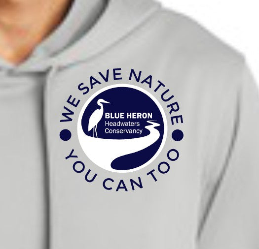Blue Heron Crewneck Sweatshirt w/ Front Chest Logo (gray)